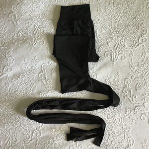 Ballet-tie Leggings, Black